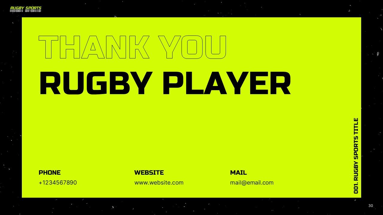Rugby-Sports PowerPoint Template