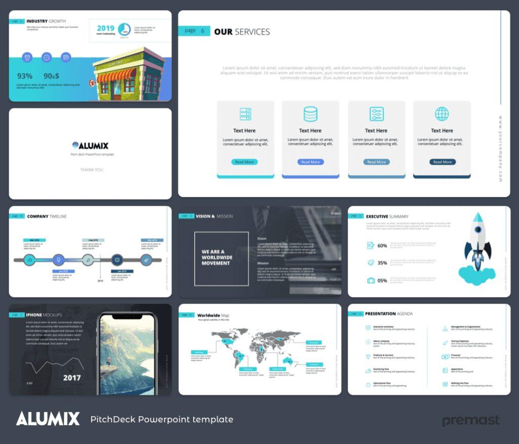 Alumix Free Pitch Deck presentation template