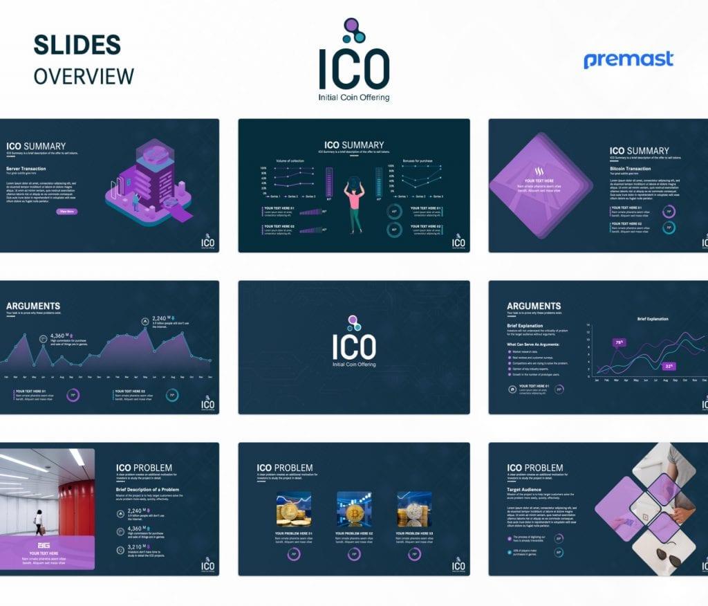 ICO Business Plan Presentation PowerPoint Template