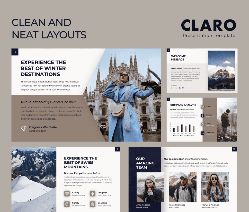 Claro - Free Minimal PowerPoint Presentation Template