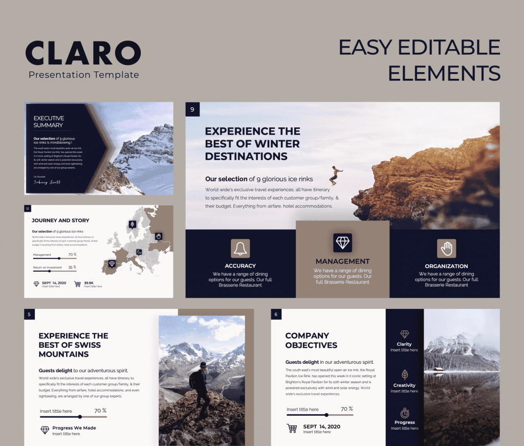 Claro - Free Minimal PowerPoint Presentation Template