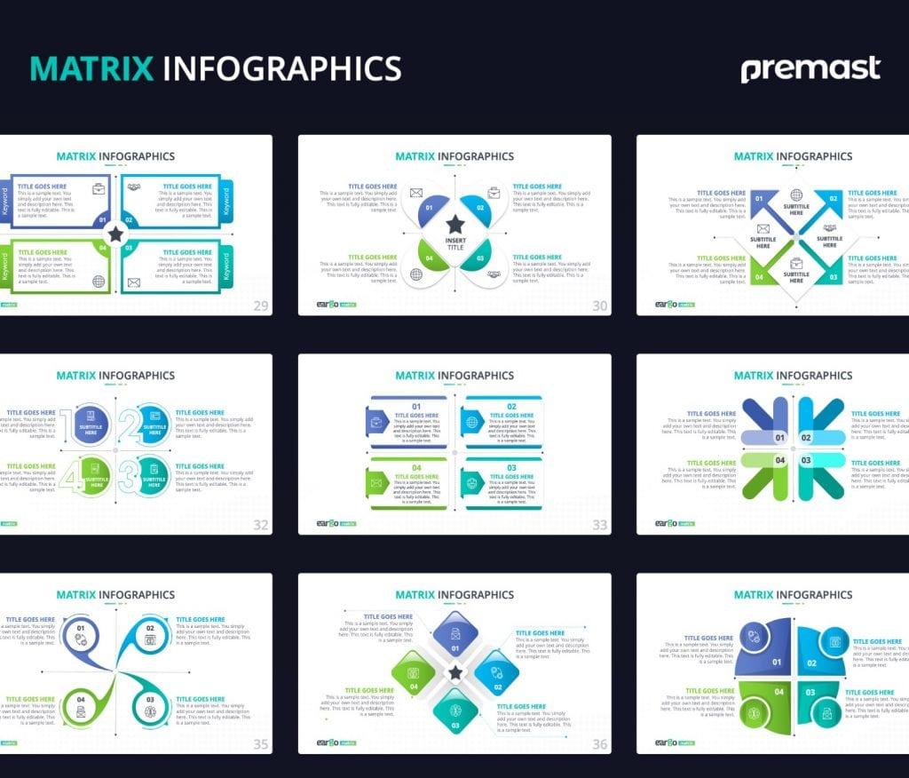 Eargo Matrix Infographics PowerPoint Template