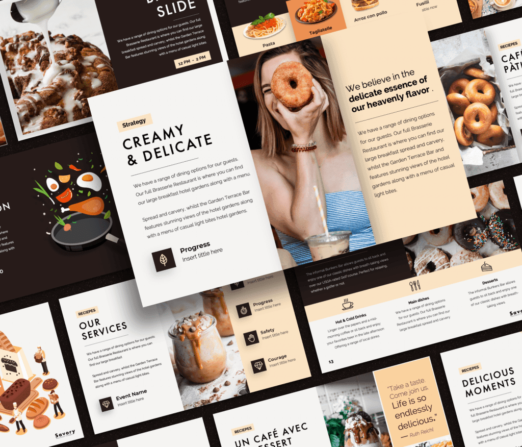 Savory – Modern Restaurant PowerPoint Presentation