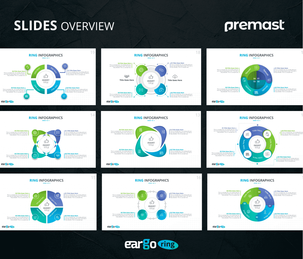 Eargo Ring – Circular Infographics PPT Templates