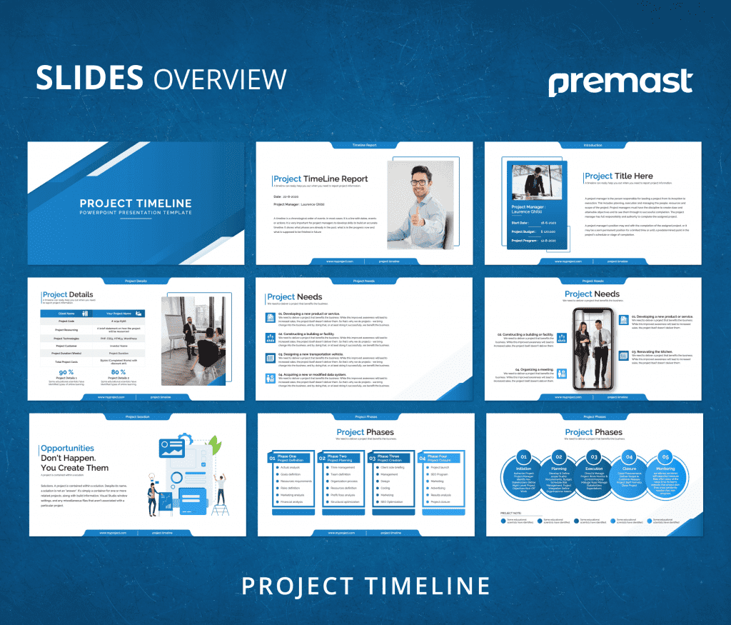 Project Timeline Report PowerPoint Presentation Template