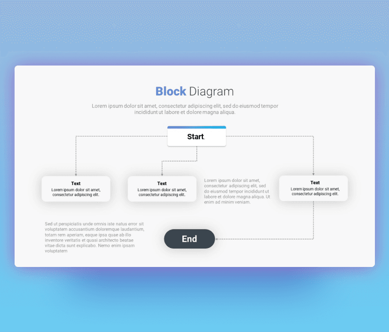 Block Chart Diagram PowerPoint Template