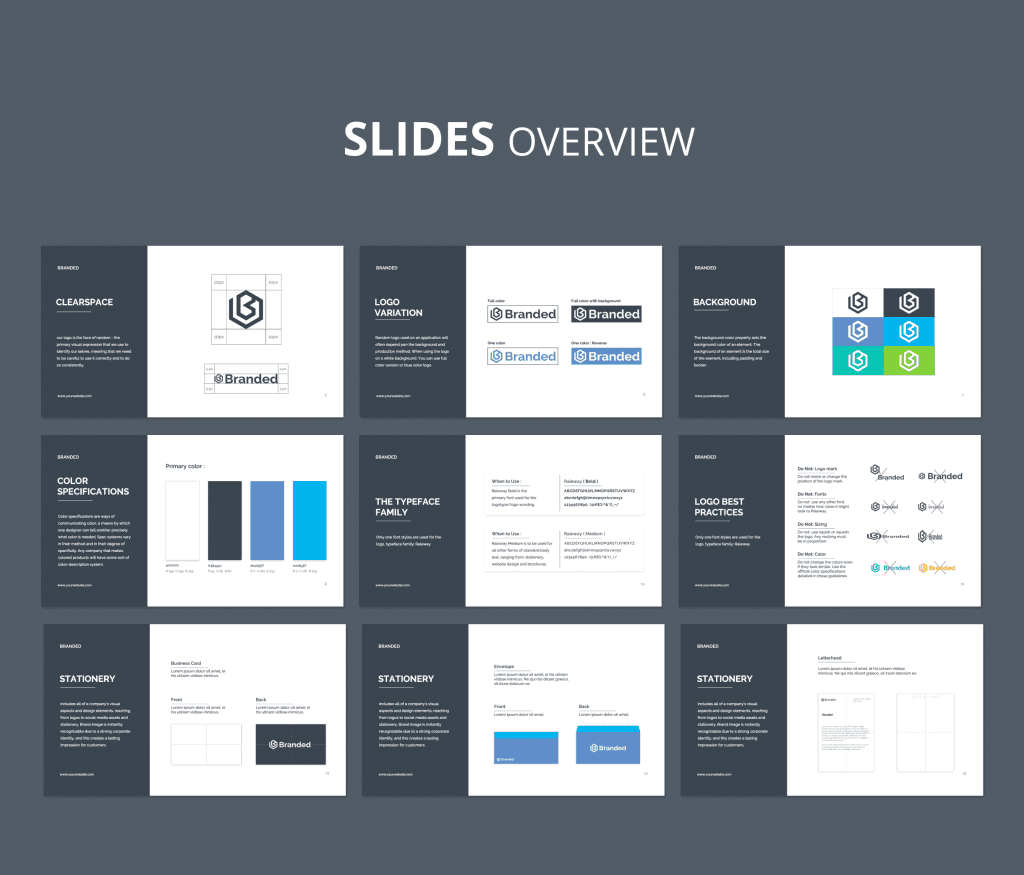 Brand Guideline Builder PowerPoint Presentation Template