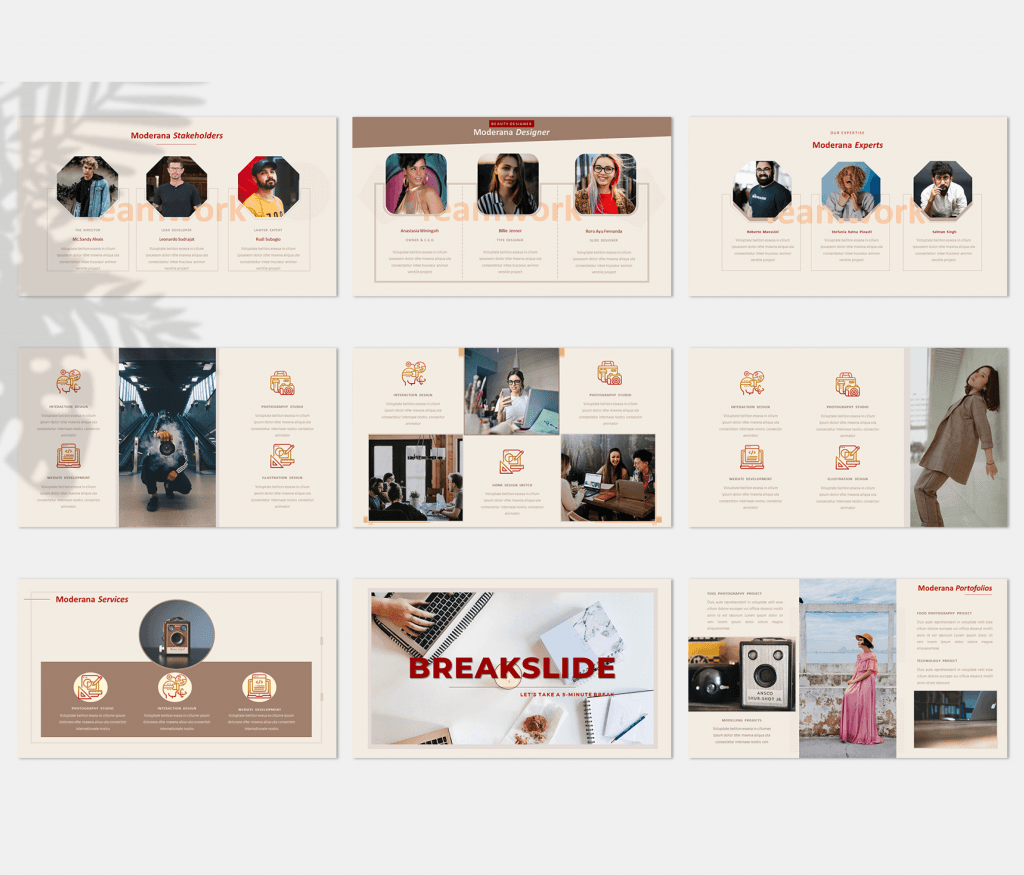 Moderana – Creative Business Powerpoint Presentation Template