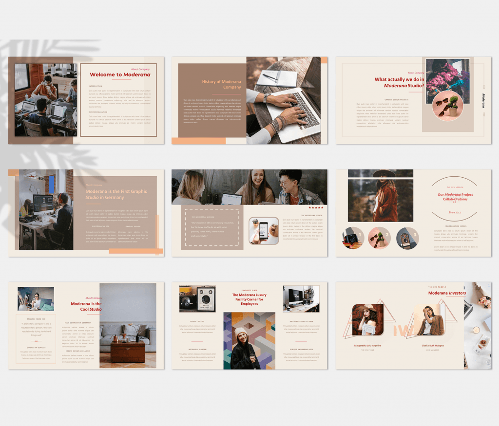 Moderana – Creative Business Powerpoint Presentation Template