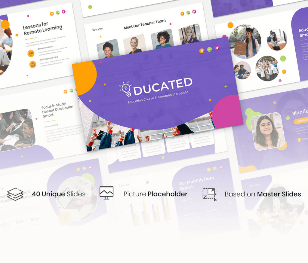 Educated – Education Course Presentation Template