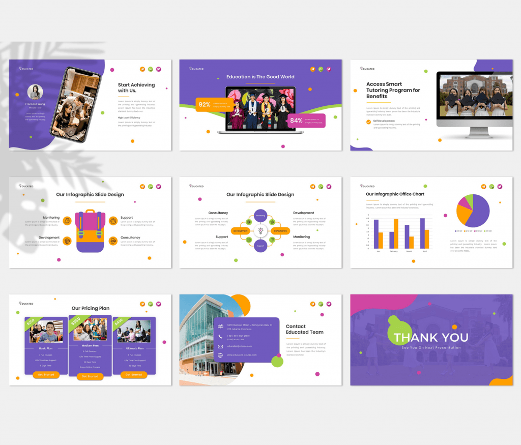 Educated – Education Course Presentation Template