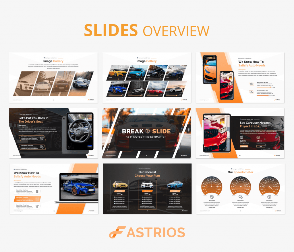 Fastrios – Automotive PowerPoint Presentation Template