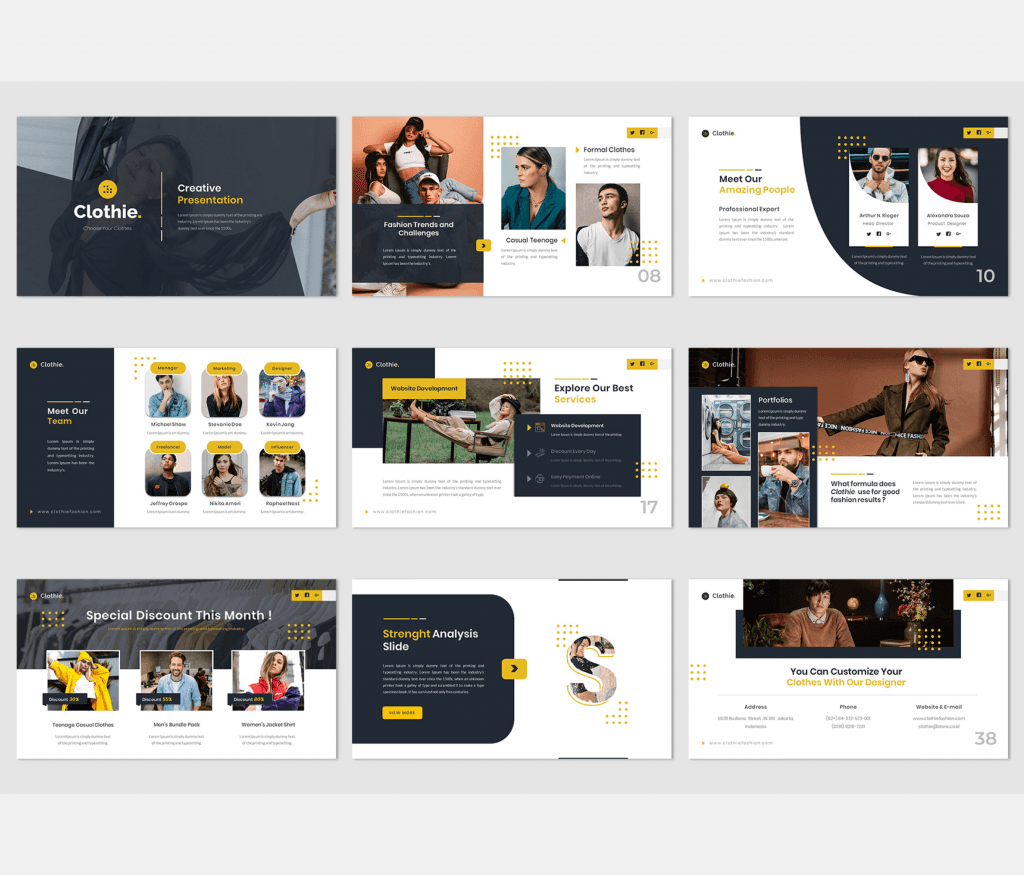 4 in 1 Bundles Pack Creative Google Slides Template