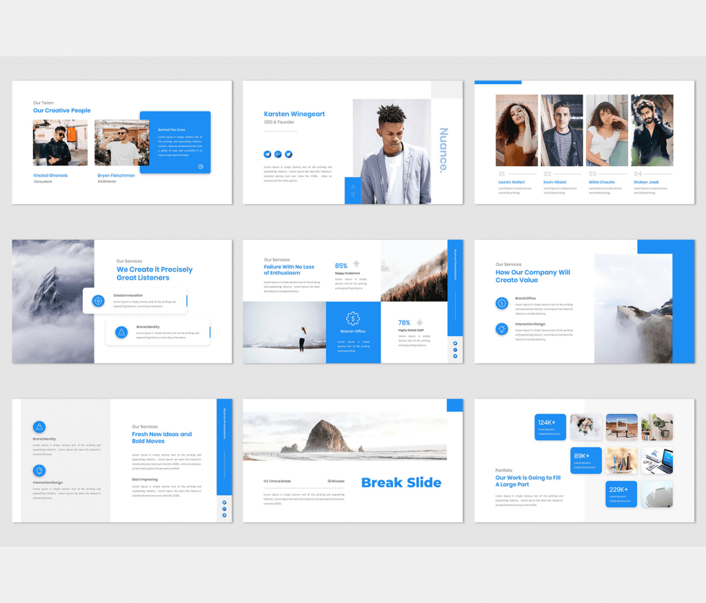 Nuance – Pitchdeck PowerPoint Template