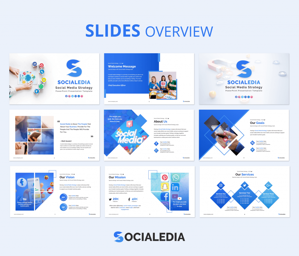 Socialedia - Social Media Strategy Presentation Template