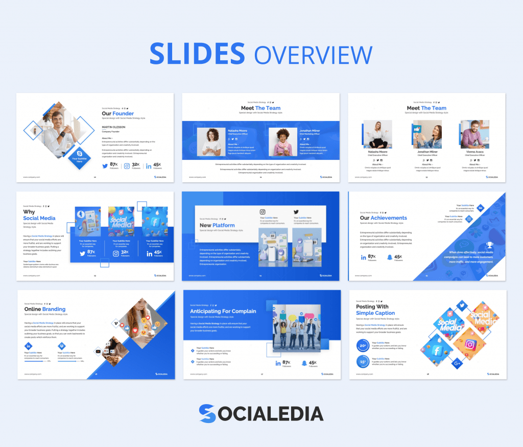 Socialedia - Social Media Strategy Presentation Template