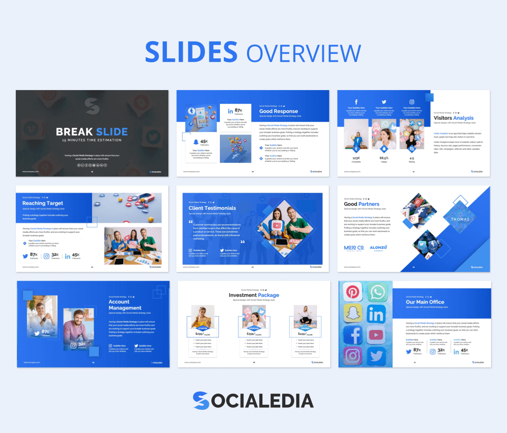 Socialedia - Social Media Strategy Presentation Template