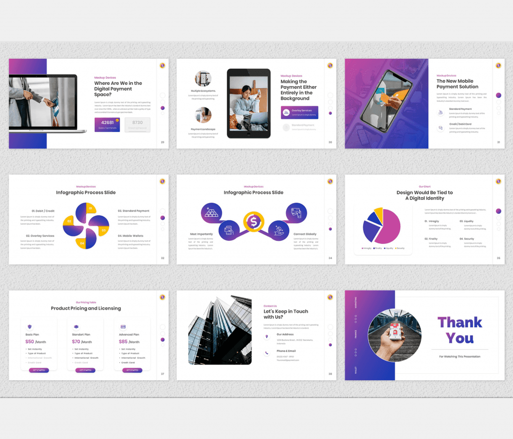 Pinnacle – Digital Payment PowerPoint Template