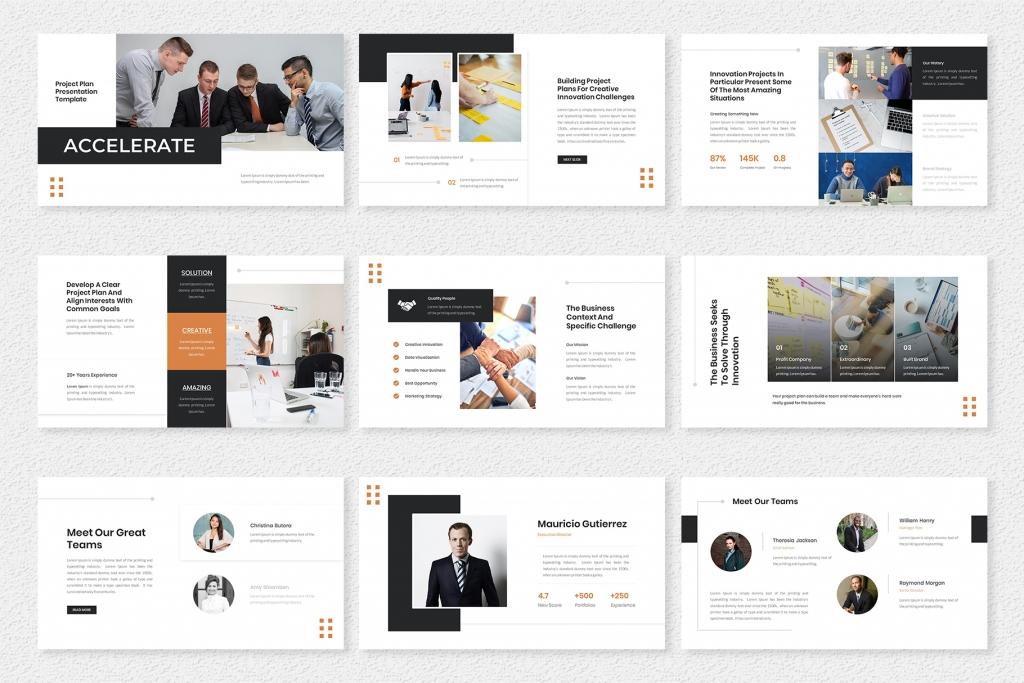 Accelerate – Project Plan PowerPoint Template