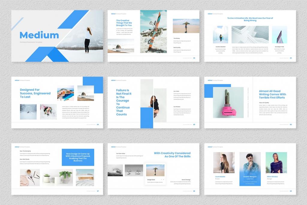 Medium – Pitchdeck PowerPoint Template