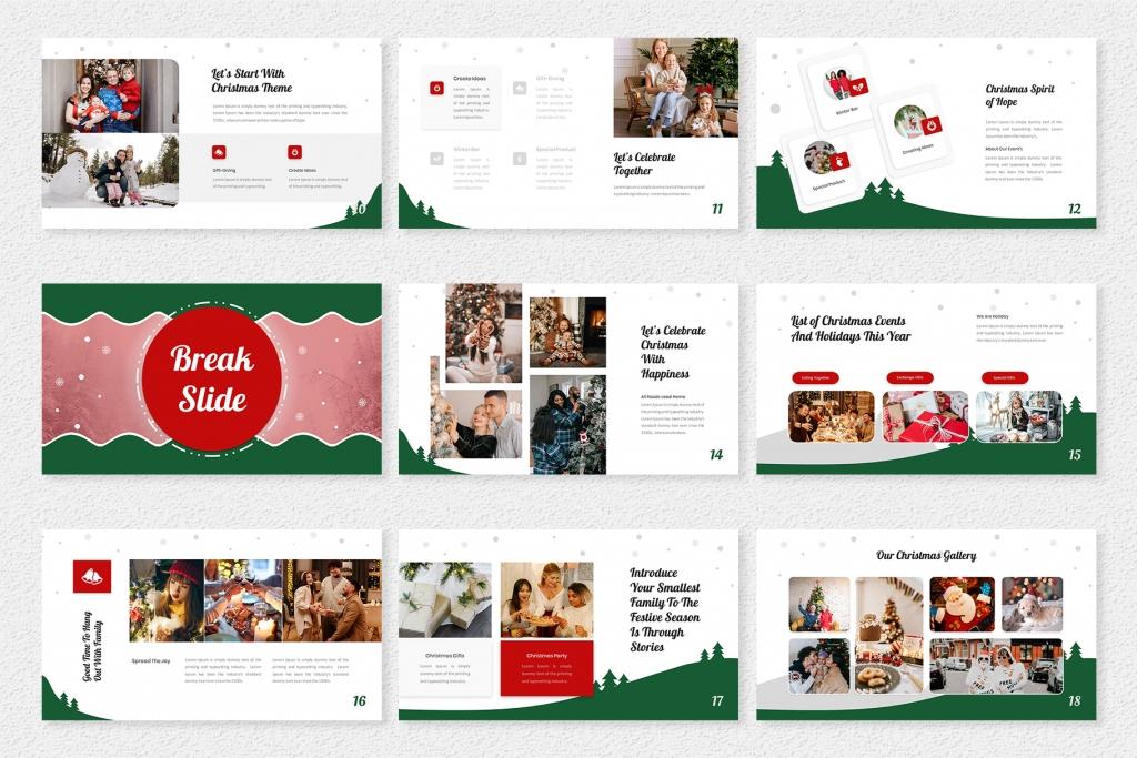 Christmassy – Christmas Themed PowerPoint Template