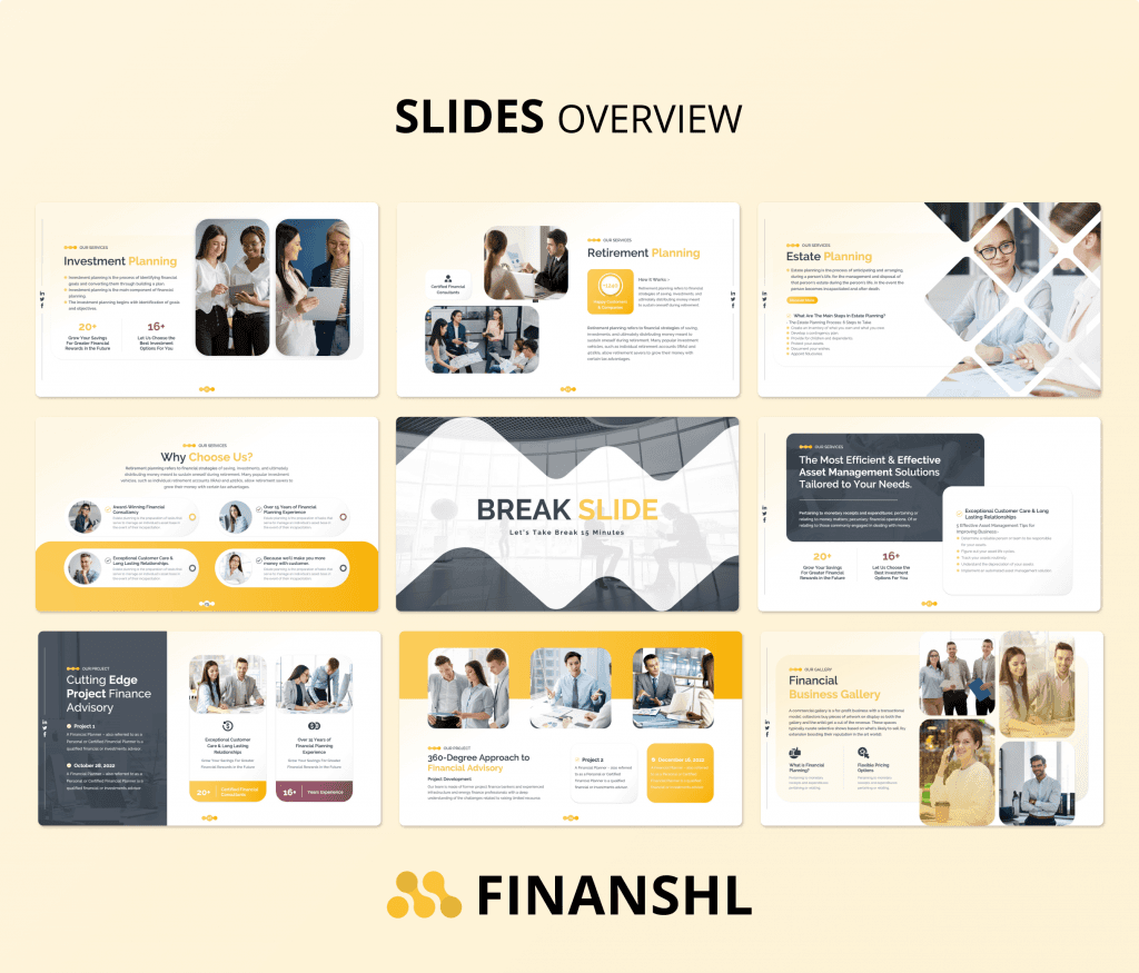 Finanshl - financial Consulting Proposal PowerPoint Presentation Template