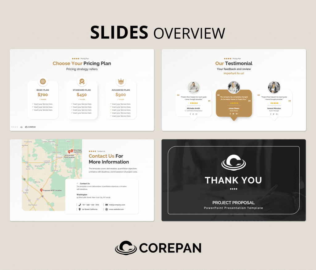 Corepan – Project Proposal PowerPoint Presentation Template