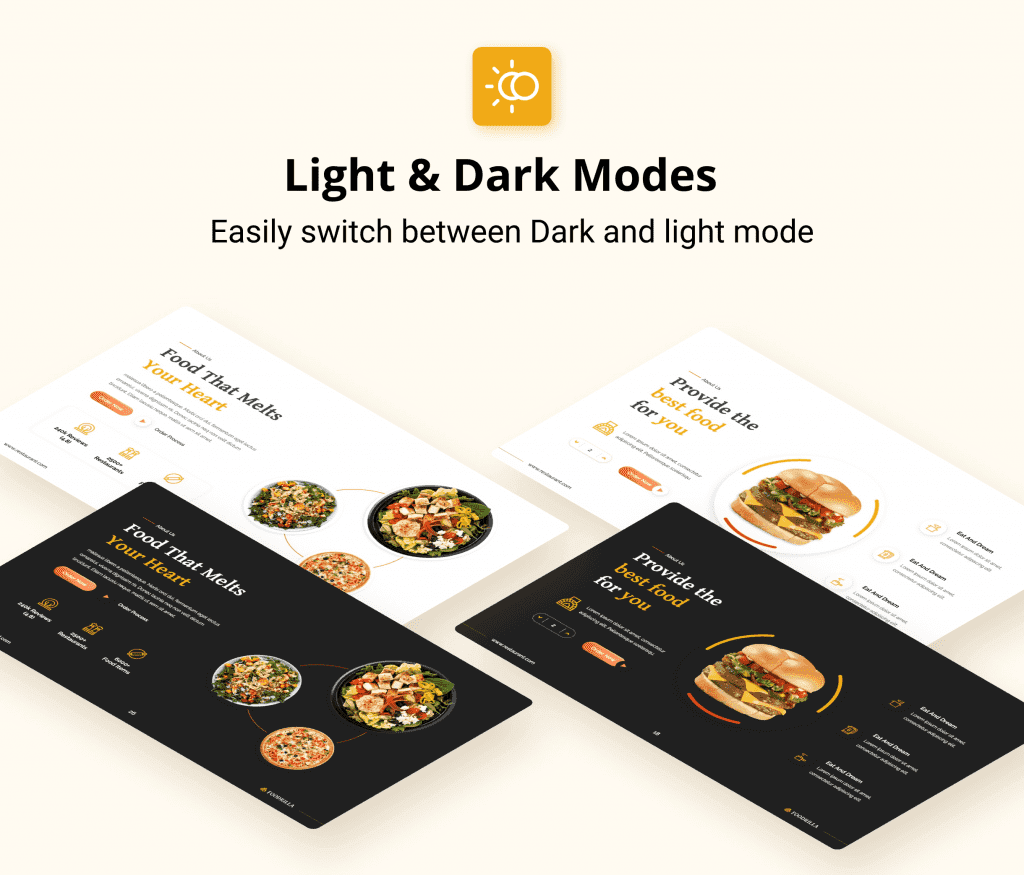 Foodrilla – Food Restaurant PowerPoint Presentation Template