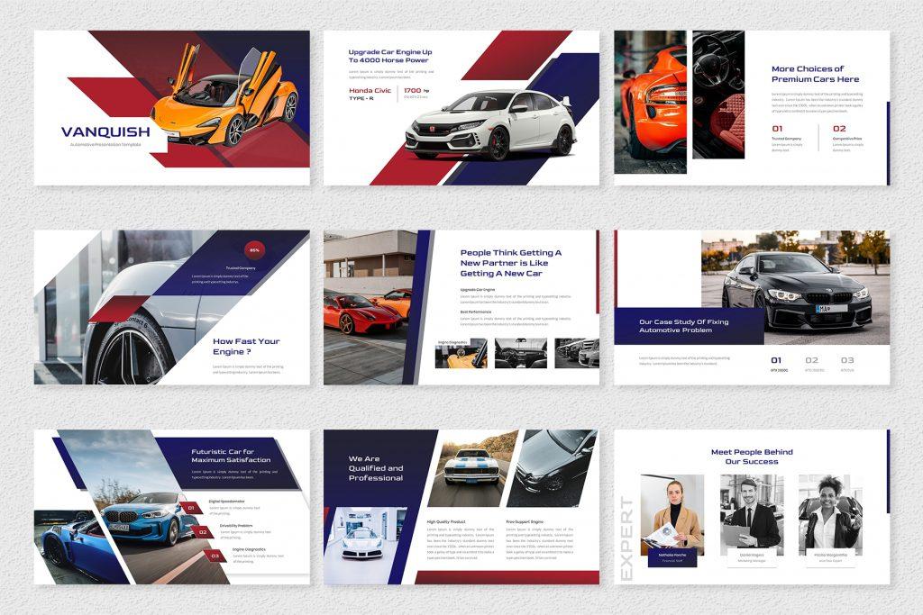 Vanquish – Automotive PowerPoint Template