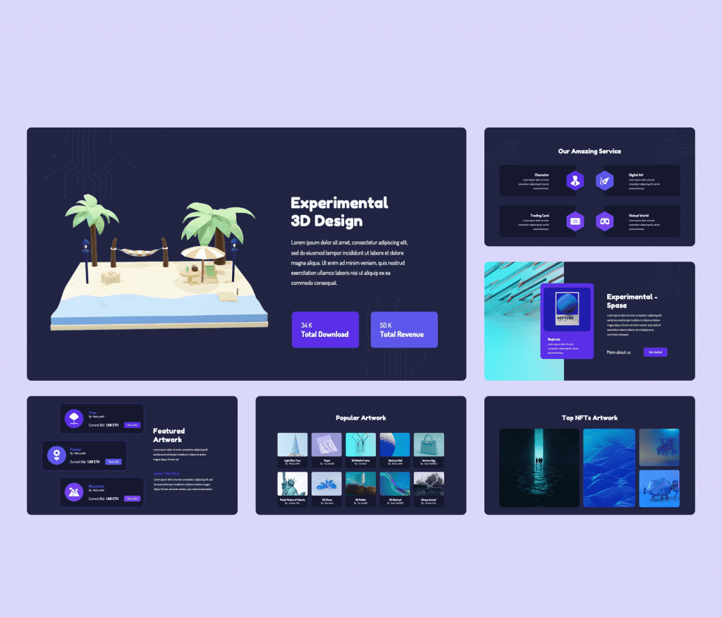 Tokenoria NFT - PowerPoint Presentation Templates