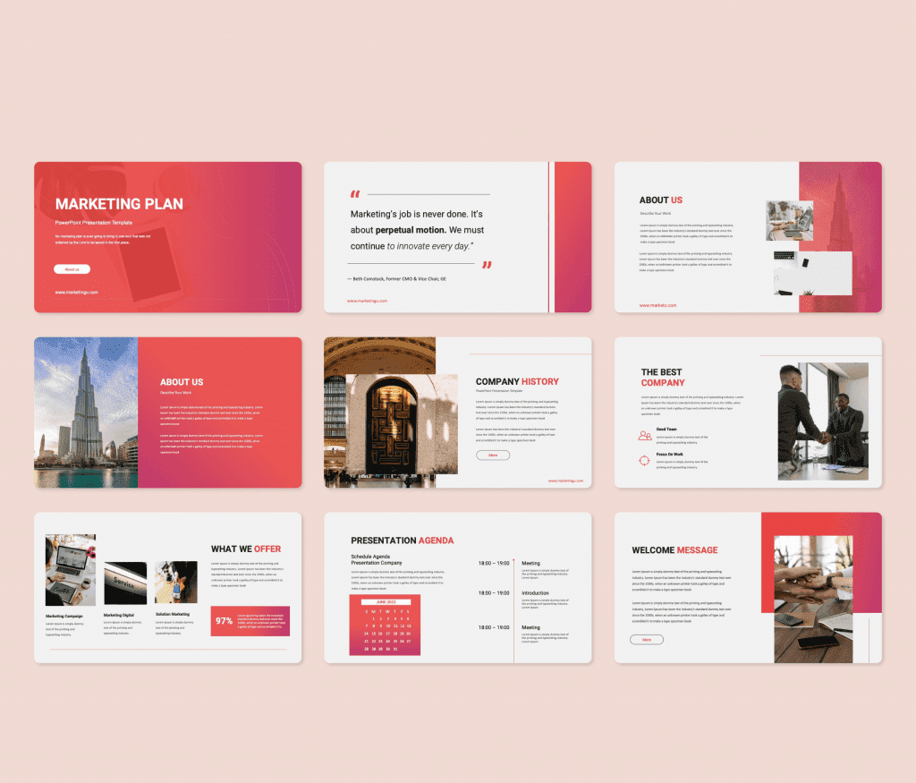 Marketingu - Marketing Plan PowerPoint Presentation Template