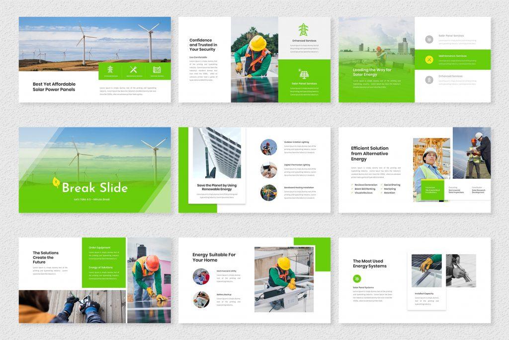 PowerPlan – Solar and Renewable Energy Presentation Template