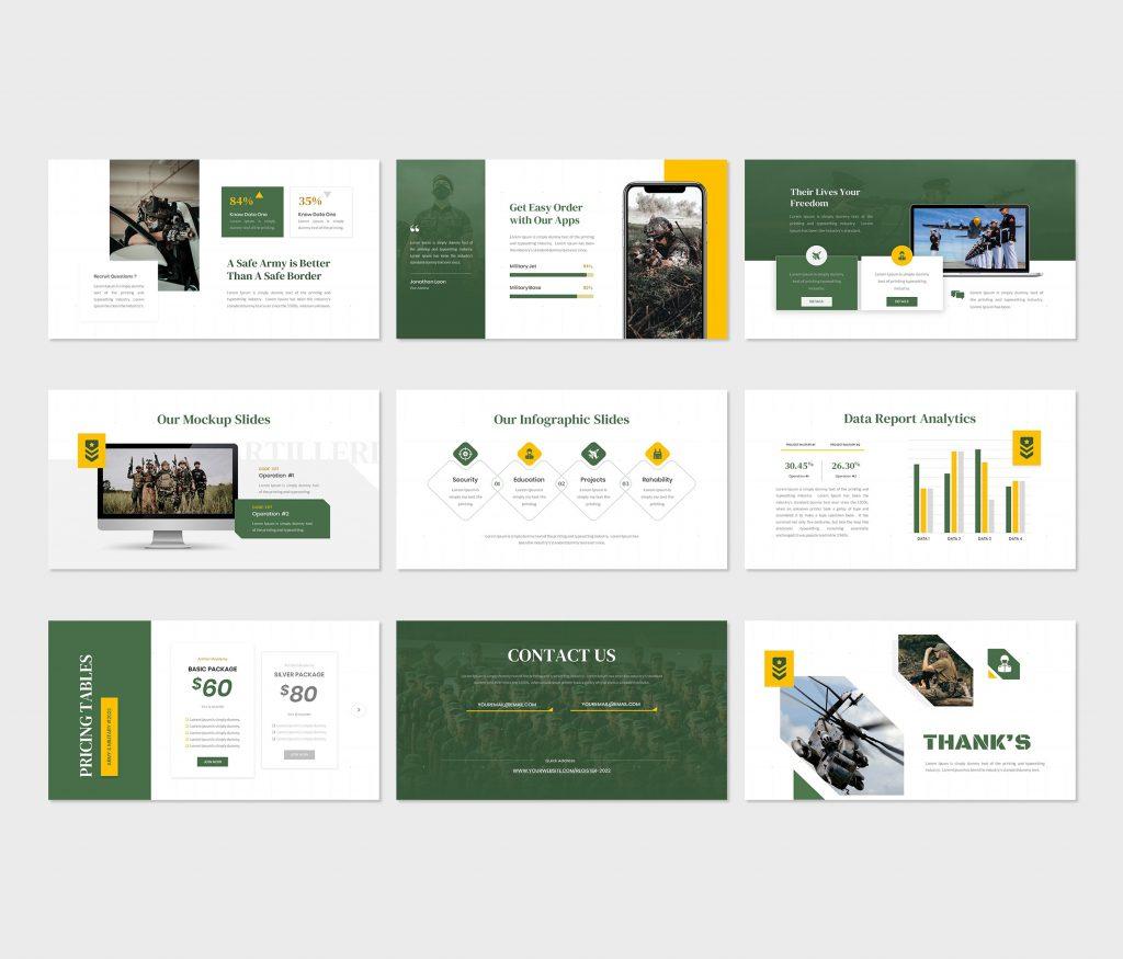 Artilleri - Military &amp; Army PowerPoint Template