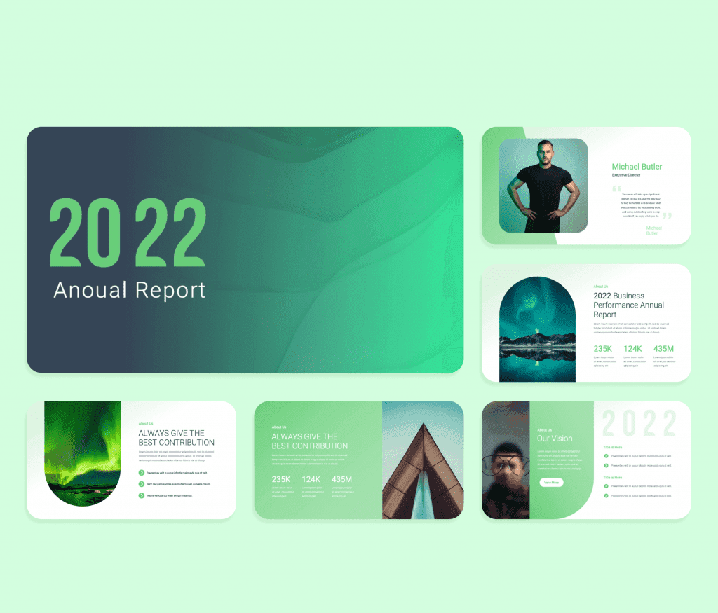 2022 Annual Report PowerPoint Presentation Template