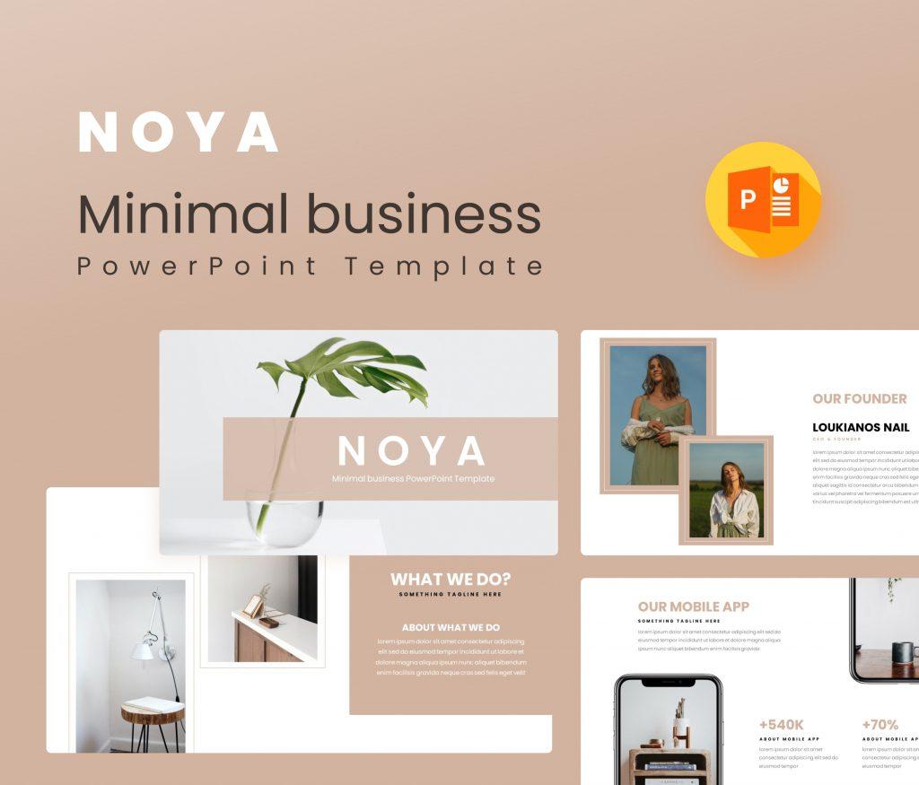 N O Y A – Minimal business PowerPoint Template