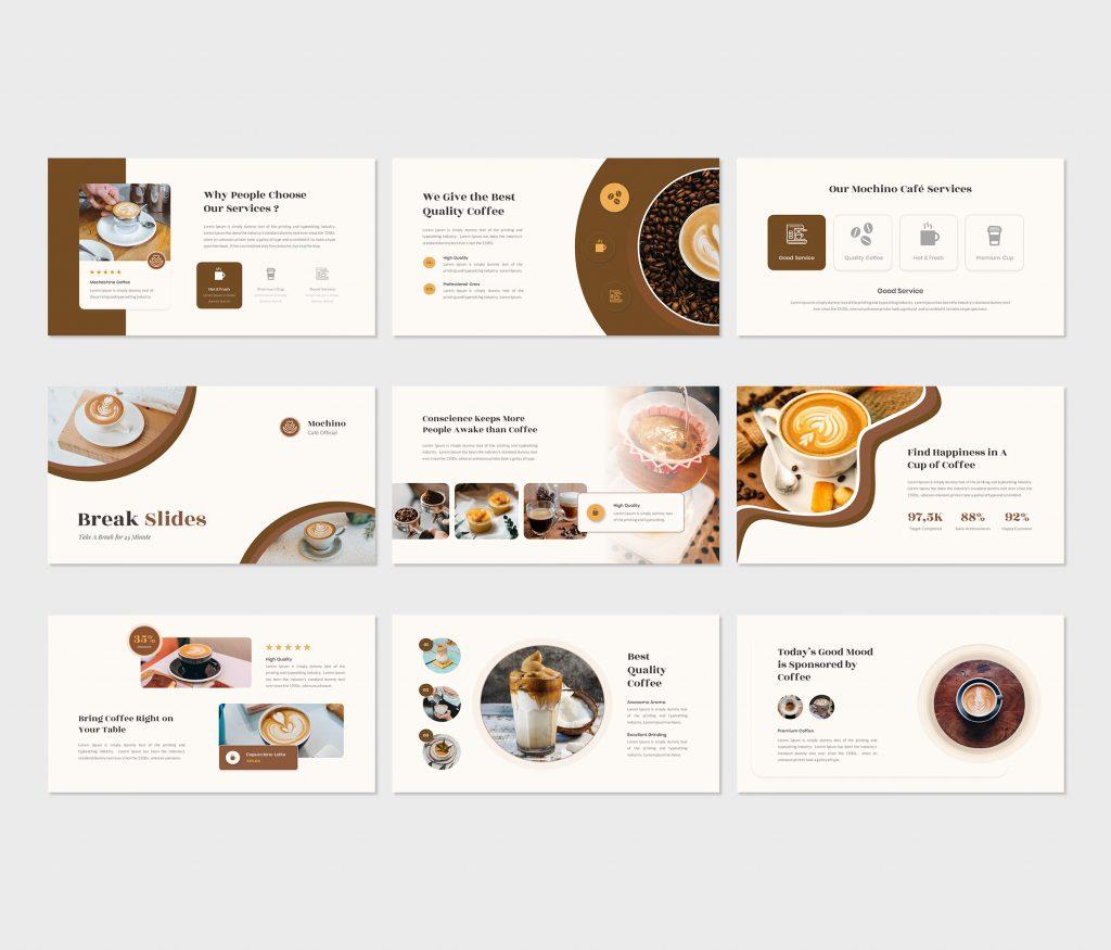 Mochino - Coffee Shop &amp; Barista PowerPoint Template