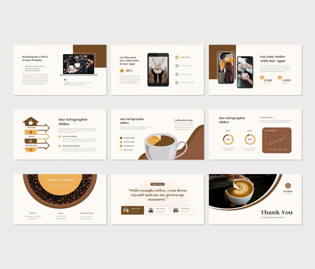 Mochino - Coffee Shop &amp; Barista PowerPoint Template