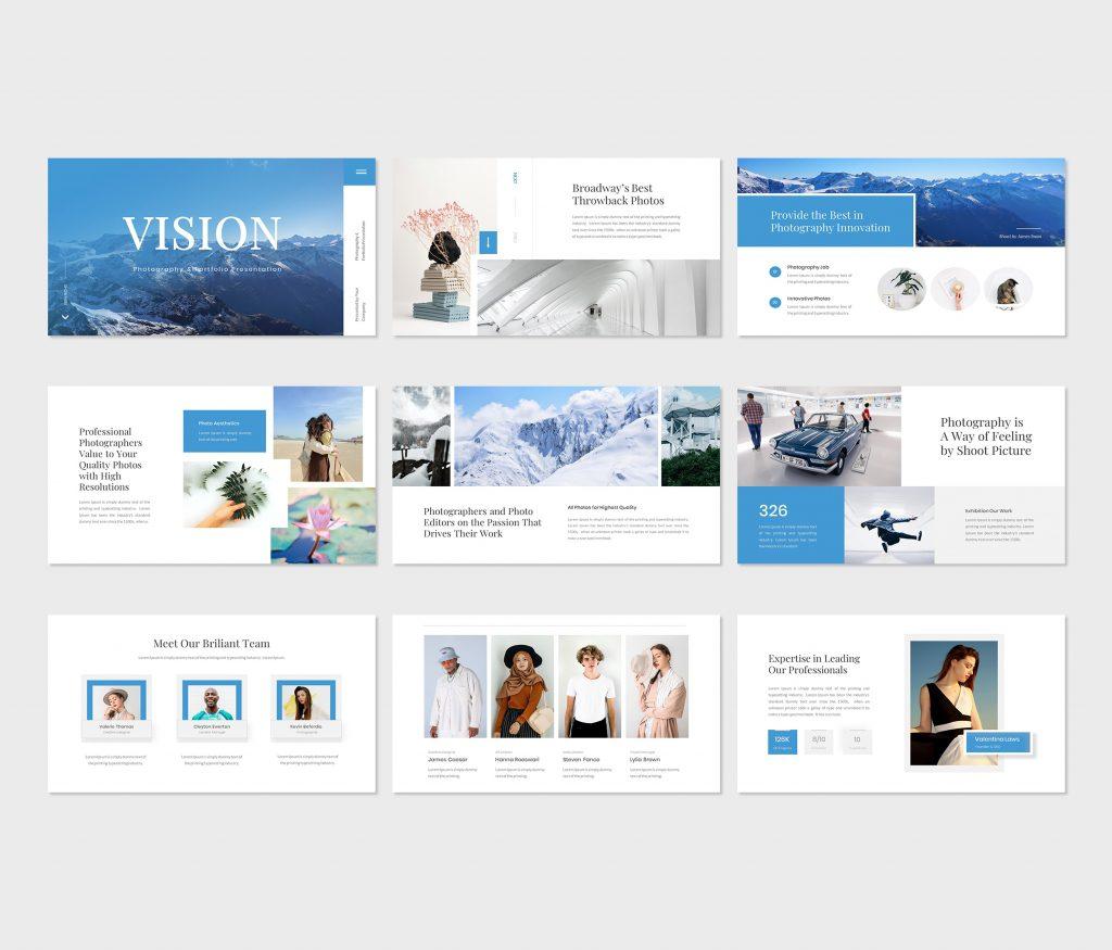 Vision - Photography &amp; Portfolio PowerPoint Template