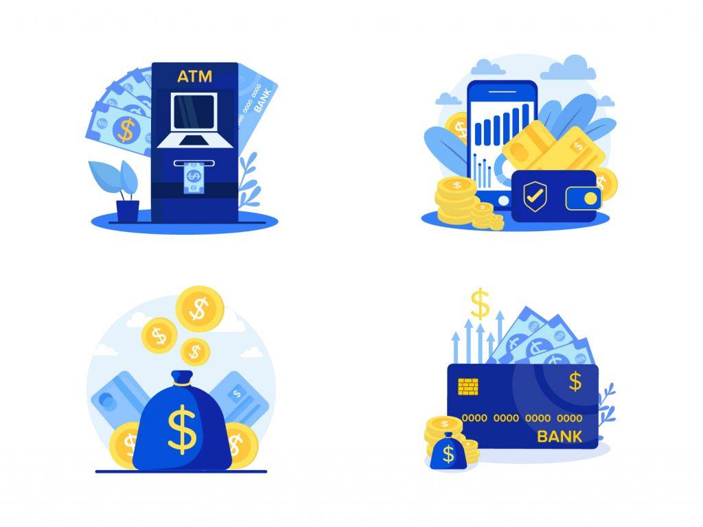 Finance &amp; Banking Illustration Pack