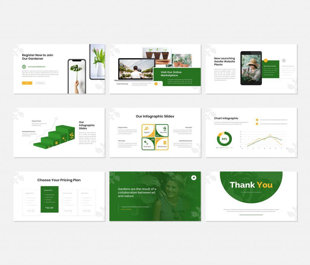 Gardia - Garden &amp; Planting Presentation powerpoint Template