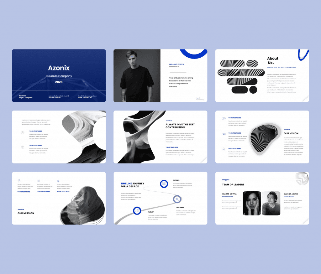 Aznoix - Annual Report PowerPoint Presentation Template