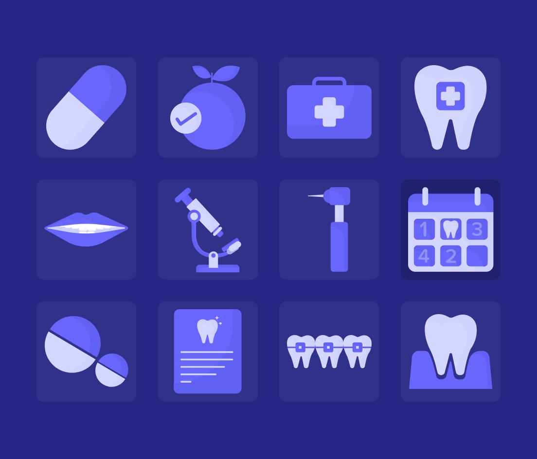 Dental Icon Set