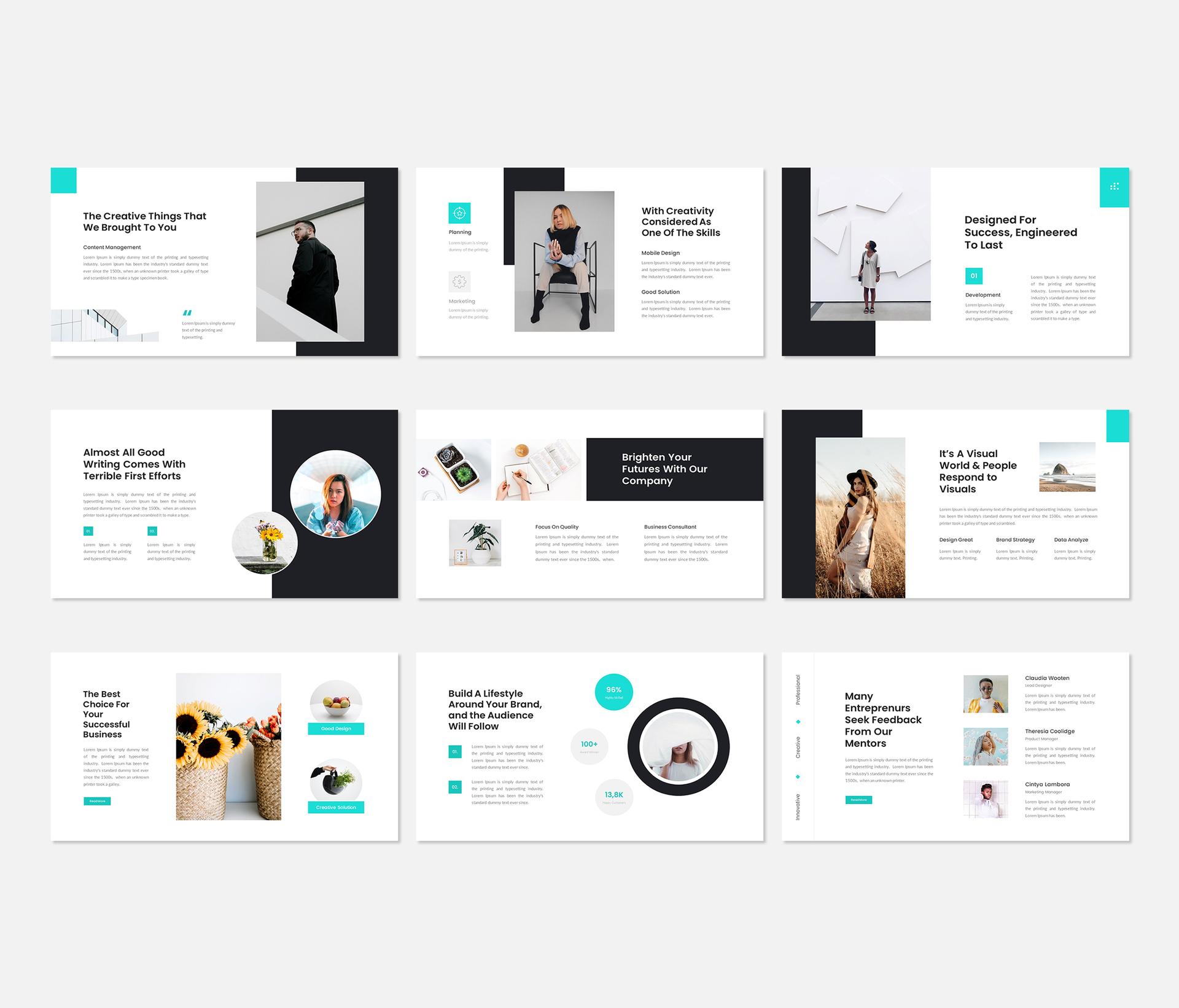 Klean - Minimal Pitch Deck Presentation Template