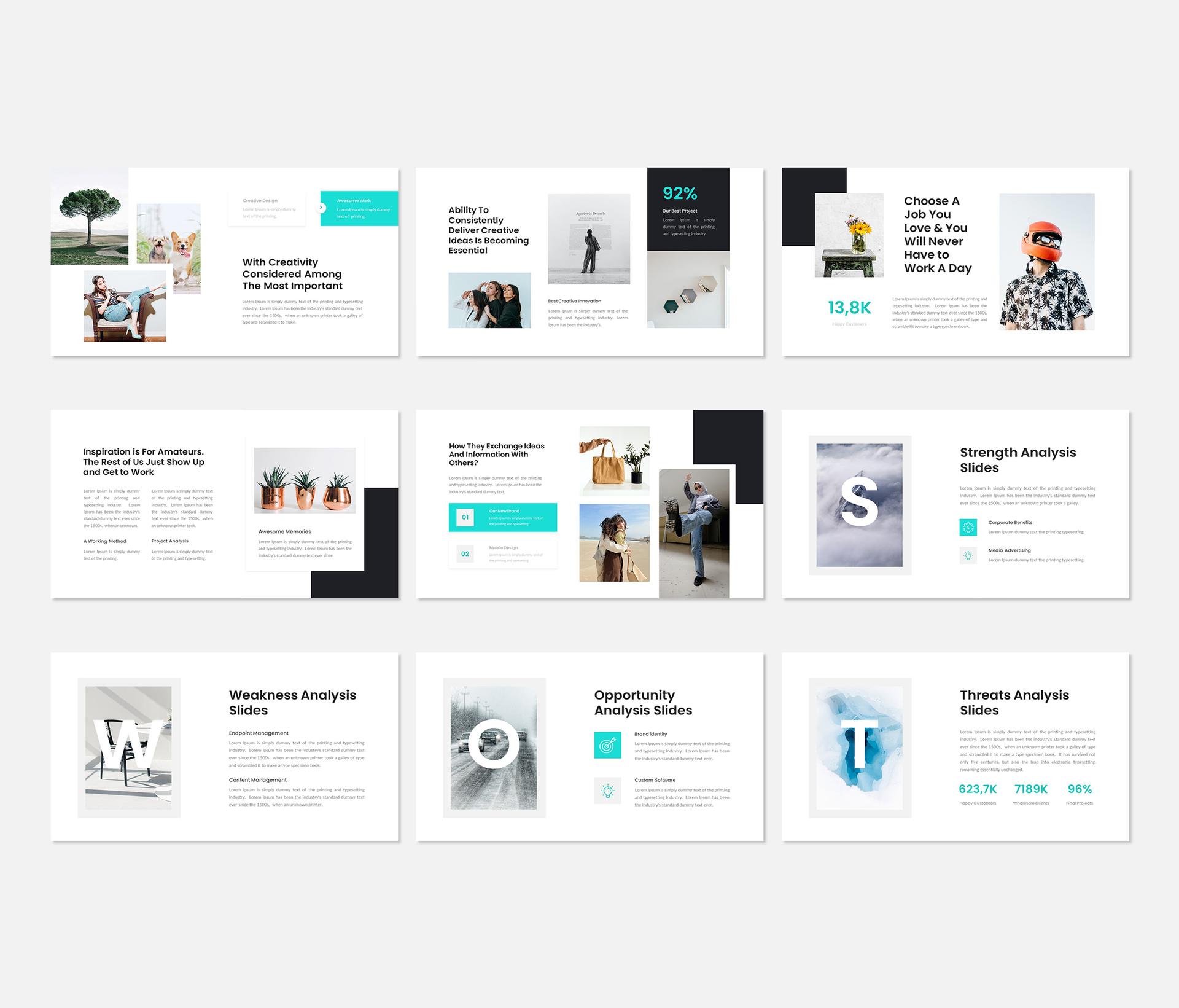 Klean - Minimal Pitch Deck Presentation Template