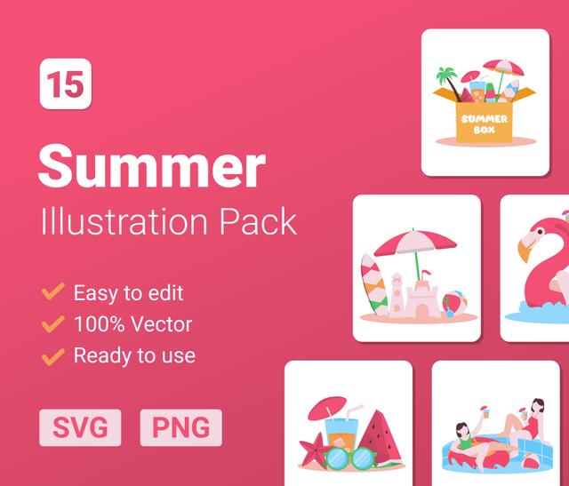 Summer Illustration Pack