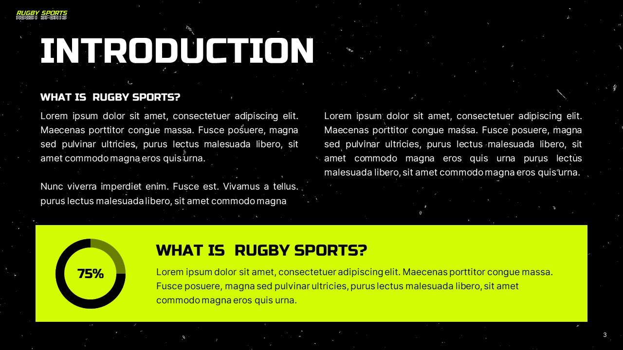 Rugby-Sports PowerPoint Template