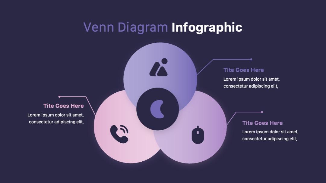 VenRam-Venn diagram PPTX Template