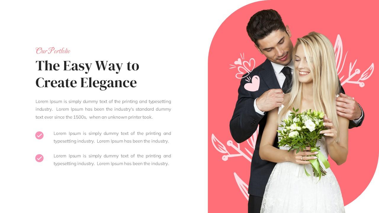 Wedding Organizer PowerPoint template