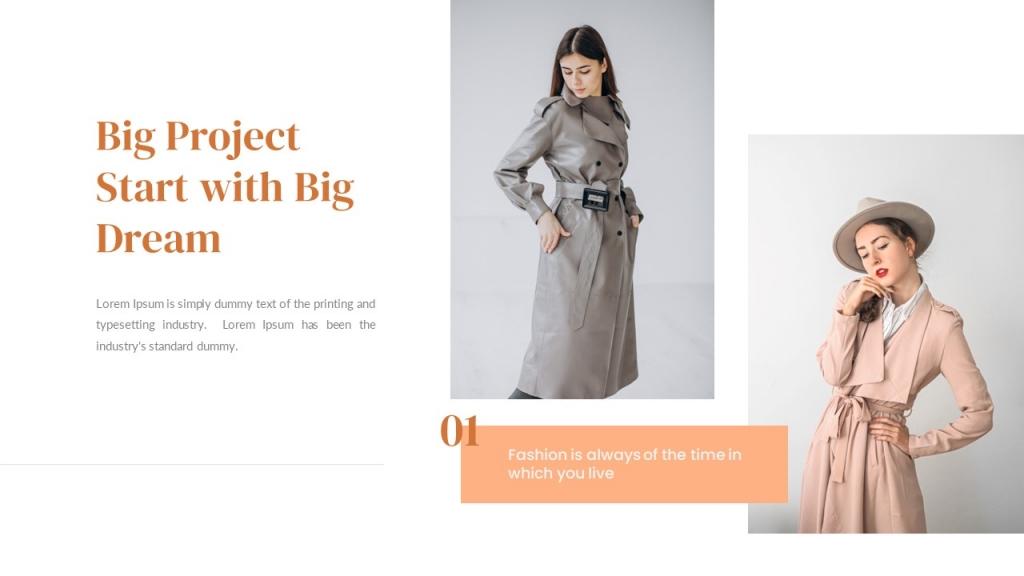 Fashion Presentation Template PPTX