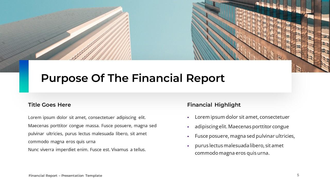 Financial Report PPTX